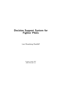 Decision Support System for Fighter Pilots