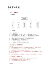 淘宝商城运营详细方案