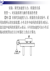 实验：探究加速度与力、质量的关系