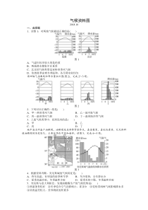 初中地理中考专题--气候资料图(专题)含答案