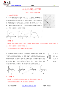 十年高考试题分类解析-物理 专题17 电磁感应图像问题