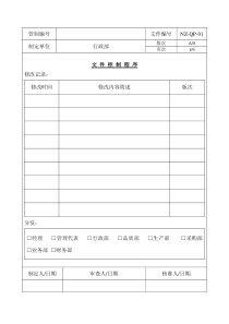 质量控制程序文件