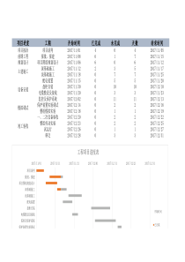 项目进度表