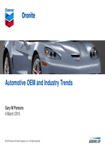 Automotive OEM and Industry Trends