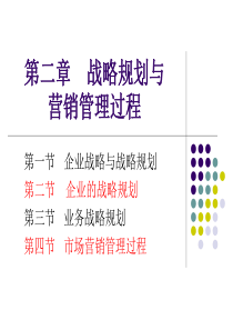 经典实用有价值的企业管理培训课件：战略规划与营销管理过程