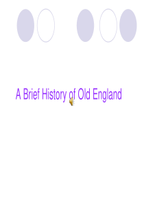 A Brief History of Old England