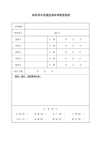 质量部(质量控制10版GMP文件)模板