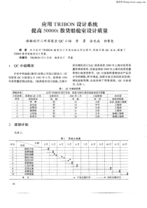 应用TRIBON设计系统提高50000t散货船舱室设计质量