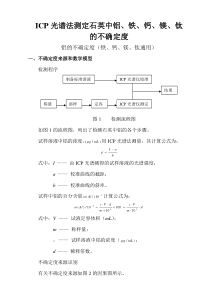 ICP法不确定度报告