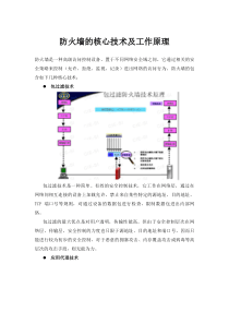 防火墙的核心技术及工作原理