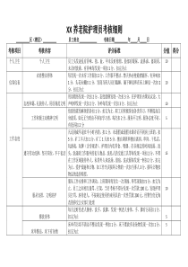 养老院护理员考核细则