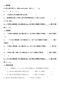 人教版小学五年级上册数学易错题总结