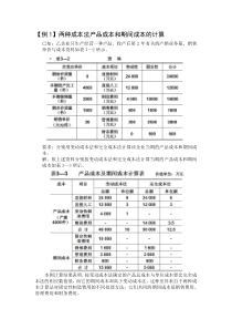 变动成本法与完全成本法区别例题