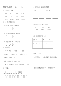 新人教版二年级数学下册第二单元练习题[1]