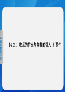 《4.2.1 数系的扩充与复数的引入 》课件