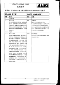 QS9000与TS16949 条文对比