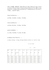 检验鉴定资格考试模拟题--检验鉴定部分