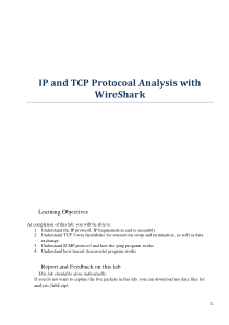 计网实验IP and TCP Protocoal Analysis with WireShark