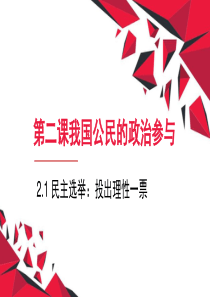 2.我国公民的政治参与