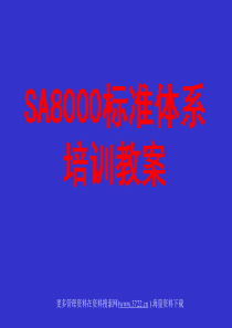 SA8000标准体系培训教案讲解(ppt50)