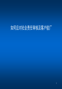 SA8000 社会责任审核与客户验厂