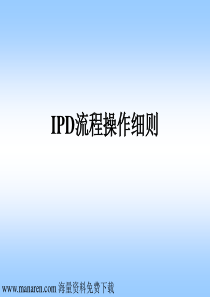 IPD流程模板