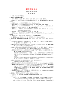 初中英语语法大全[知识点总结可打印]