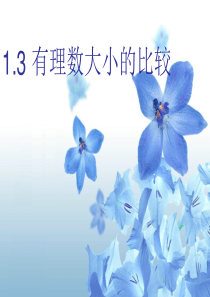 七年级数学上1.3有理数大小的比较课件湘教版