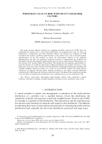 Portfolio value-at-risk with heavy-tailed risk fac