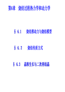 006烧结热力学和动力学2008解析