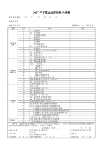 2017年企业所得税年度申报表-A类