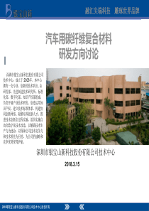 汽车用碳纤维复合材料研发方向讨论