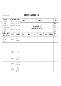 TS16949体系产品实现的策划内部审核检查表