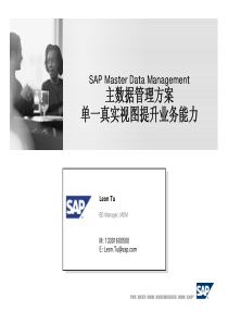 SAP-Master-Data-Management-主数据管理方案单一真实试图提升业务能力