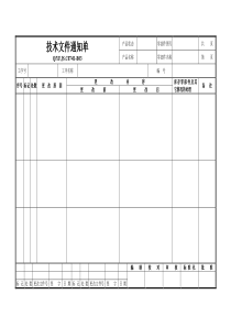 TS16949体系技术文件通知单