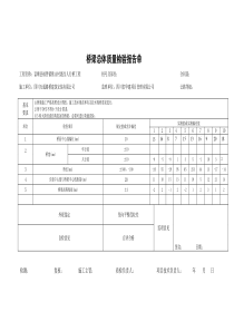 桥梁总体质量检验报告单