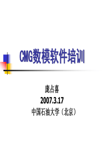 CMG数模软件STARS模块使用入门教程