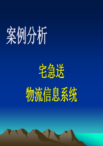 案例-宅急送物流信息系统