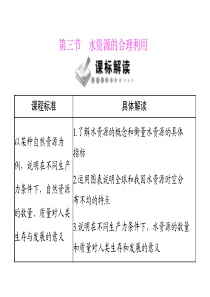 人教版地理必修一的课件第三章 第三节 水资源的合理利用