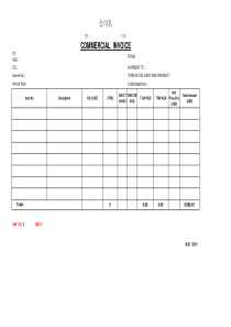 外贸发票+装箱单模板