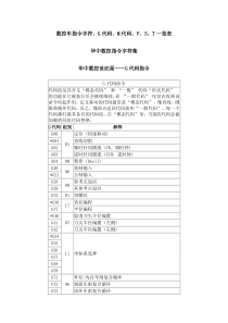 数控车指令字符、G代码、M代码、F、S、T一览表