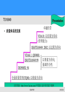 TS16949质量体系的发展