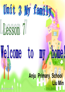 小学新路径英语五年级上册 Lesson 7  Welcome to my home .PPT