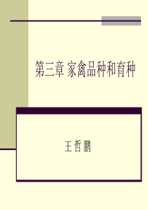 家禽品种和育种pdf-畜牧兽医-农林牧渔-专业资料