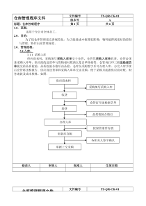 仓库管理程序文件