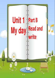 五年级下册英语课件-Unit-1-My-day--Part-B-Read-and-write(1)-