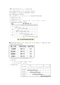 流水施工例题