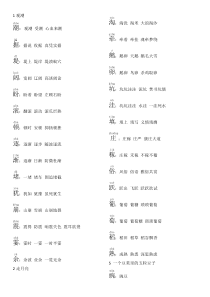 部编版小学语文四年级上册生字拼音组词