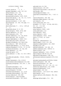 高考英语词汇3500词—带音标