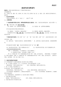 直述句改为转述句方法(教师版)